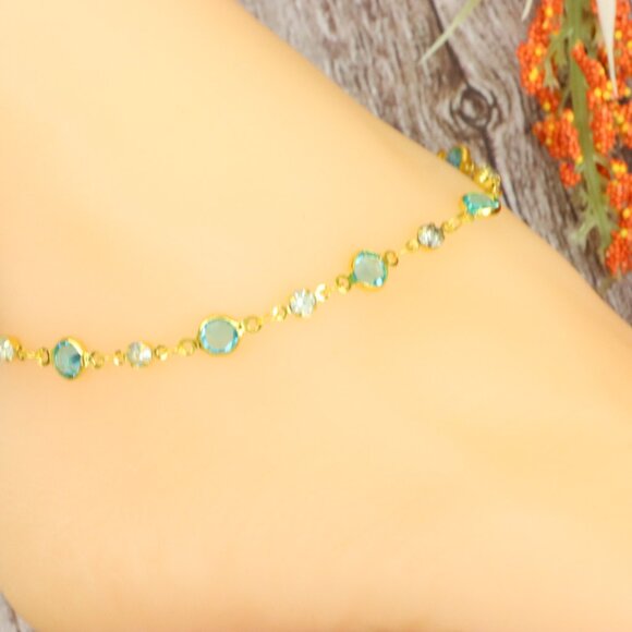 "Dainty Anklet for Women – Elegant Everyday Jewelry & Perfect Gift | MLCRC1259 - Picture 4 of 10
